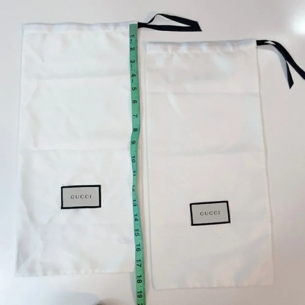 GUCCI Set of 2 Shoe Dust Bags Drawstring - Picture 6 of 7